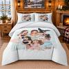 Ariana Grande Pattern Bedding 3Pcs Set Bed Sheet And Pillowcases For Indoor Bedroom
