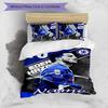 3pcs Custom Name Chelsea F.C Bedding Set Duvet Cover Closure Includes 1 Duvet Cover & 2 Pillowcases for All Seasons Bedroom Decor