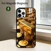 Money Gold A-Art Phone Case For iPhone17,16,15,14,13,12,11 Plus,Pro Magnetic with Magsafe Wireless Charging