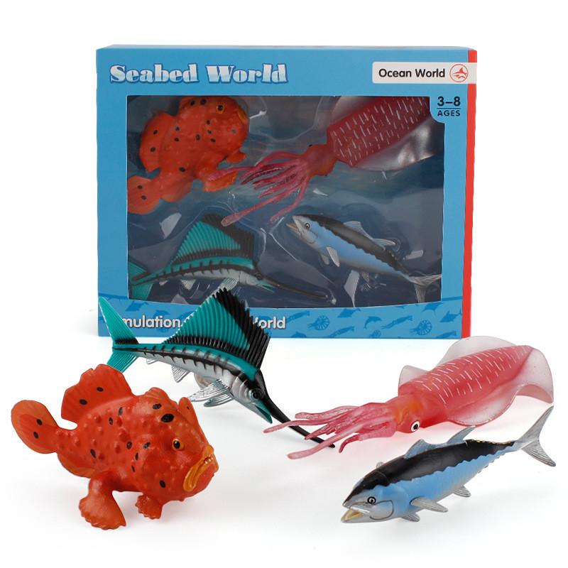 Ocean Creatures Pvc Collectible Figurines For Aquarium Decor Gift For Children