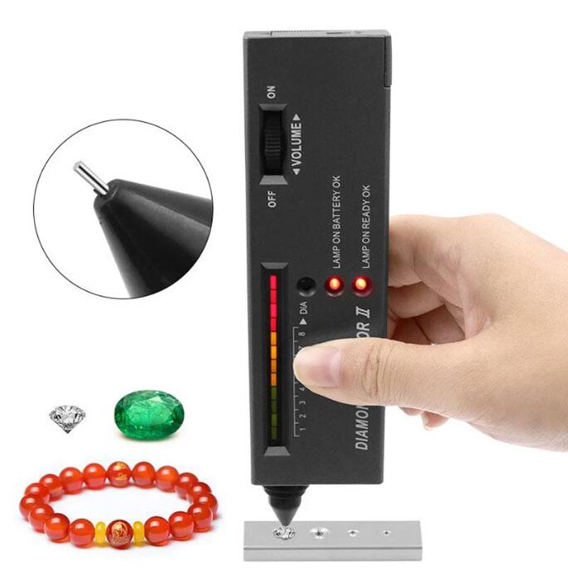 Diamond Gems Tester Pen Portable Gemstone Selector Tool LED Indicator Accurate Reliable Jewelry Test Tool