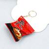 Simulation Instant Noodles Keychain Backpack Turkey Noodle Hanging Pendant Small Ramen Keychains Keyring For Kids