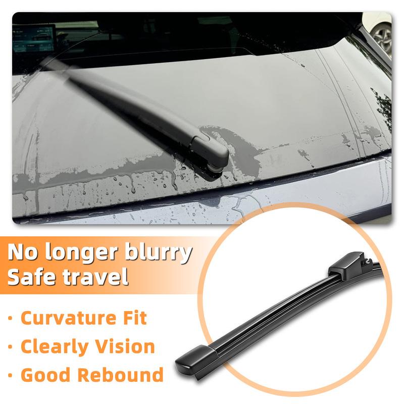 Yitong Fit For Volkswagen VW Polo 6 AW1 BZ1 2017-2025 Rear Wiper Blade Natural Rubber Strip Silent Wiper Blade All Weather Clean