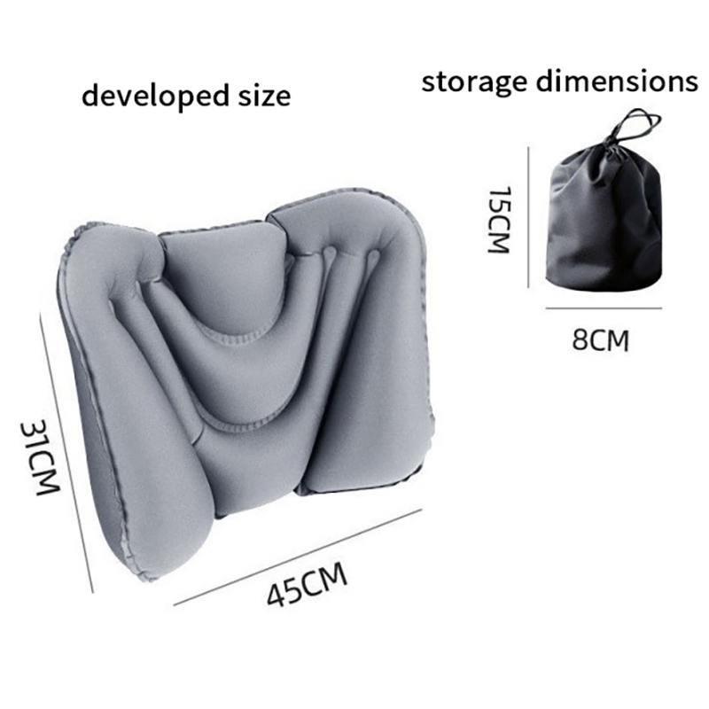 Effective Waist Protection with Inflatable Lumbar Pillow; Lightweight Chair Cushion for Home, Office, and Car.
