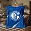 Coperta in Pile Tema Schalke 04 Morbida Accogliente Peluche Per Camera da Letto Divano Viaggio