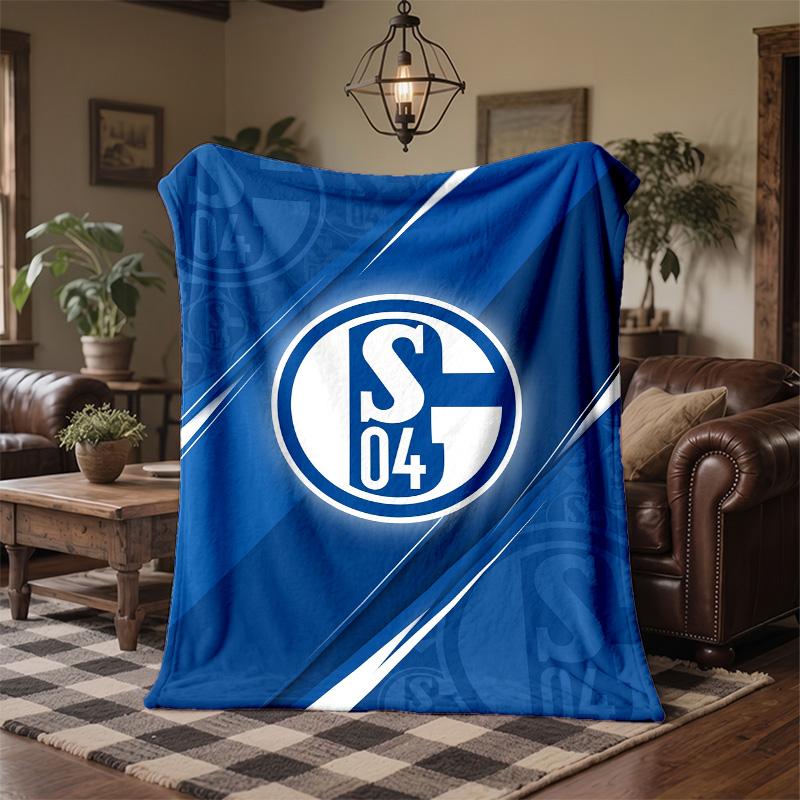 Coperta in Pile Tema Schalke 04 Morbida Accogliente Peluche Per Camera da Letto Divano Viaggio