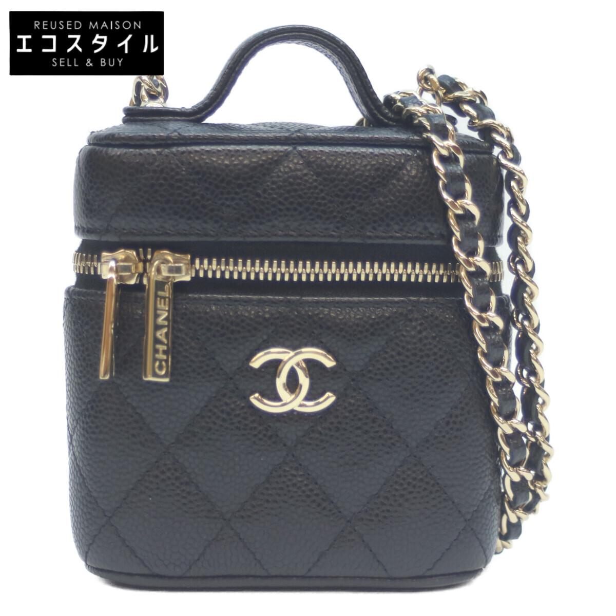 

CHANEL No. 31 AP2503 Black Caviar GHardware Small Vanity Chainshoulder Shoulder bag blackUsed