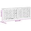 Bed Headboard Natural Solid Teak Wood