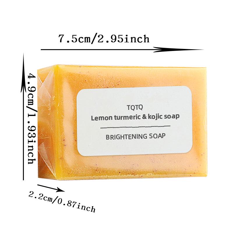 TK Grenzüberschreitende Kurkuma & Zitrone Kojisäure Ingwer Handgemachte Seife - Gesichts- & Reinigungsstück