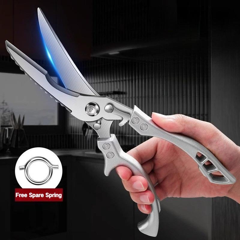 Heavy-duty Kitchen scissors Powerful Chicken bone shears Household Multifunctional Cutting Meat vegetables Fish Kitchen Tools5