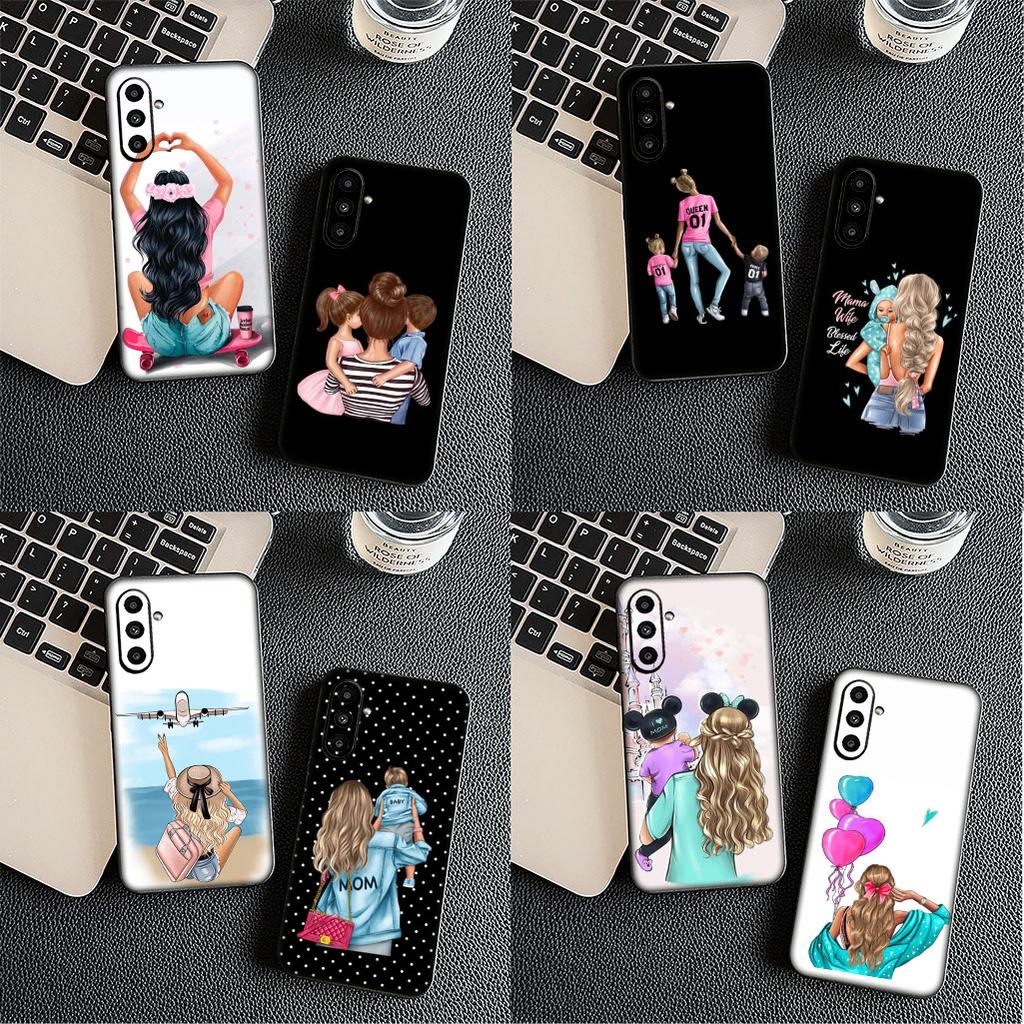 Cover for Samsung Galaxy A56 A26 A36 A10 A20 A30 A31 A32 A50 A55 A52 A53 A33 A12 A14 Phone Case Baby Girl Mom Family Boy Woman