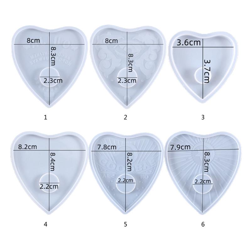Crystal Epoxy Resin Mold Divination Tray Psychic Board Silicone Mould Multifunctional Silicone Mold for Divination Tray