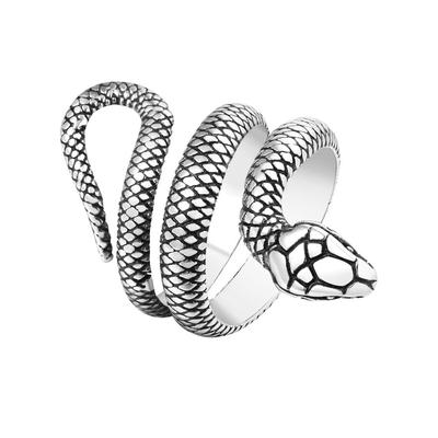 2026 Jewelry, European and American Retro Personalized Snake Python Jewelry Accessories Ring
