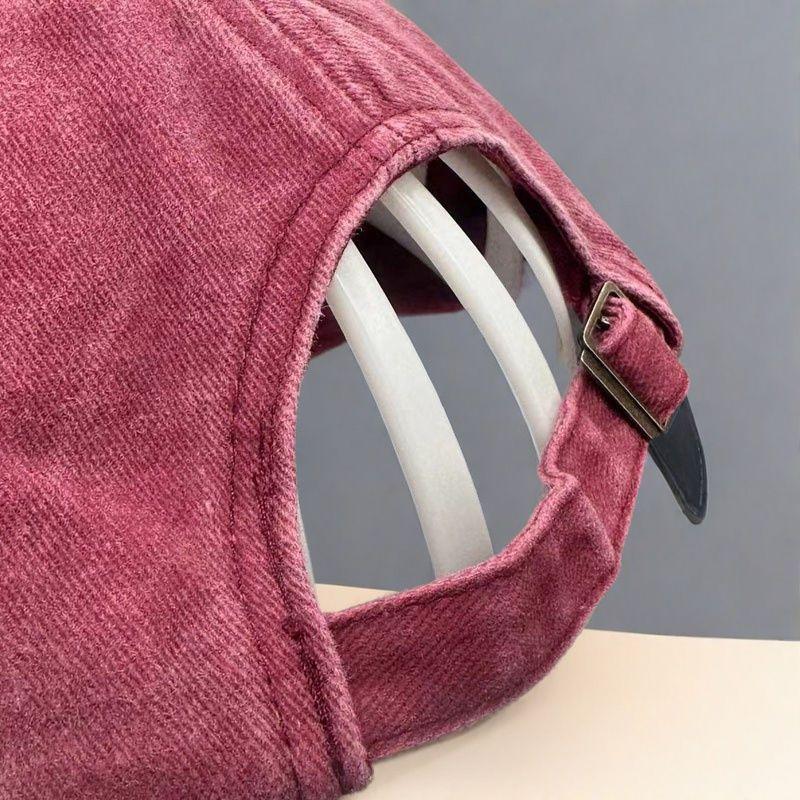 Letter Embroidery Washed Baseball Cap - Mother's Day MOM & DAD Hat