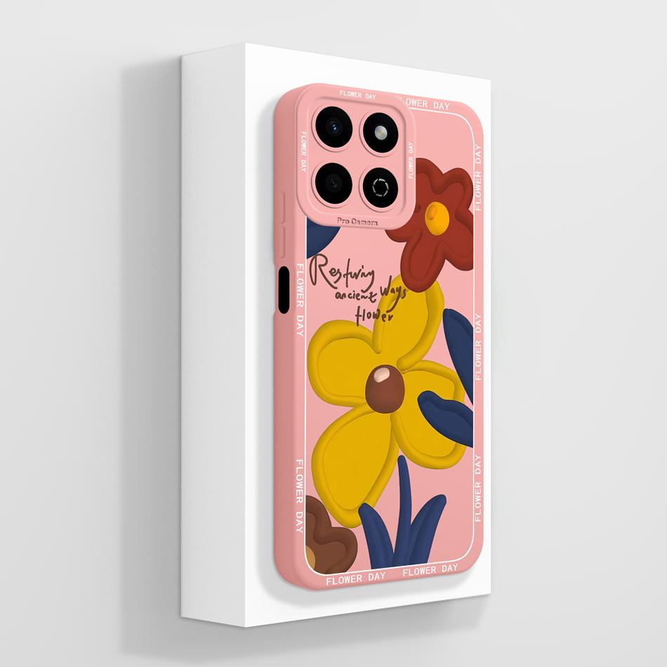 For Honor 200 Smart 5G Case Cute Panda Camera Protection Back Cover For Honor 200Smart Soft Liquid Silicone Phone Protectors