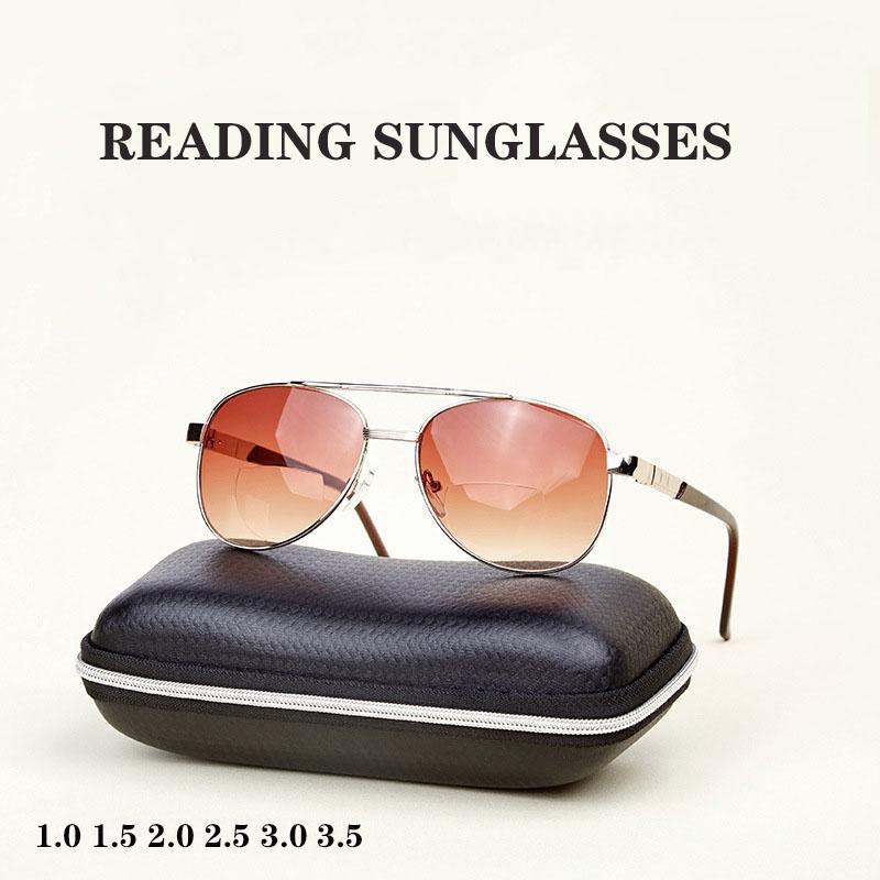 Fashion Design Sunglasses Reading Glasses Near and Far Reading Glasses Middle-aged and Elderly Reading Sunglasses 1.0 Degrees -3.5 Degrees
