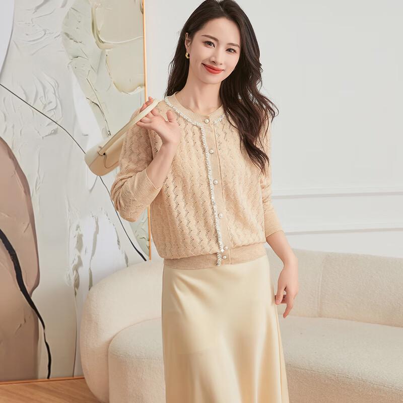 

Women s Elegant Wool Blend Knit Cardigan XL