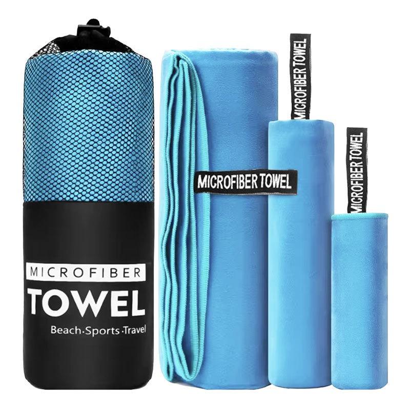 3PCS/Set Microfiber Workout Towels For GYM Sweat Quick Dry Sports Towel for Yoga, Running, Camping, Beach, Swimming Pool& More