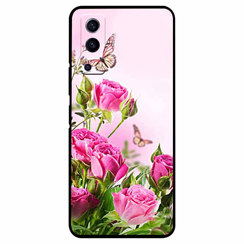 For vivo Y72 5G Case Shockproof Soft silicone TPU Back Cover For vivo Y52 5G Phone Cases for vivoY72 Y 72 52 5G Case Cute Capa