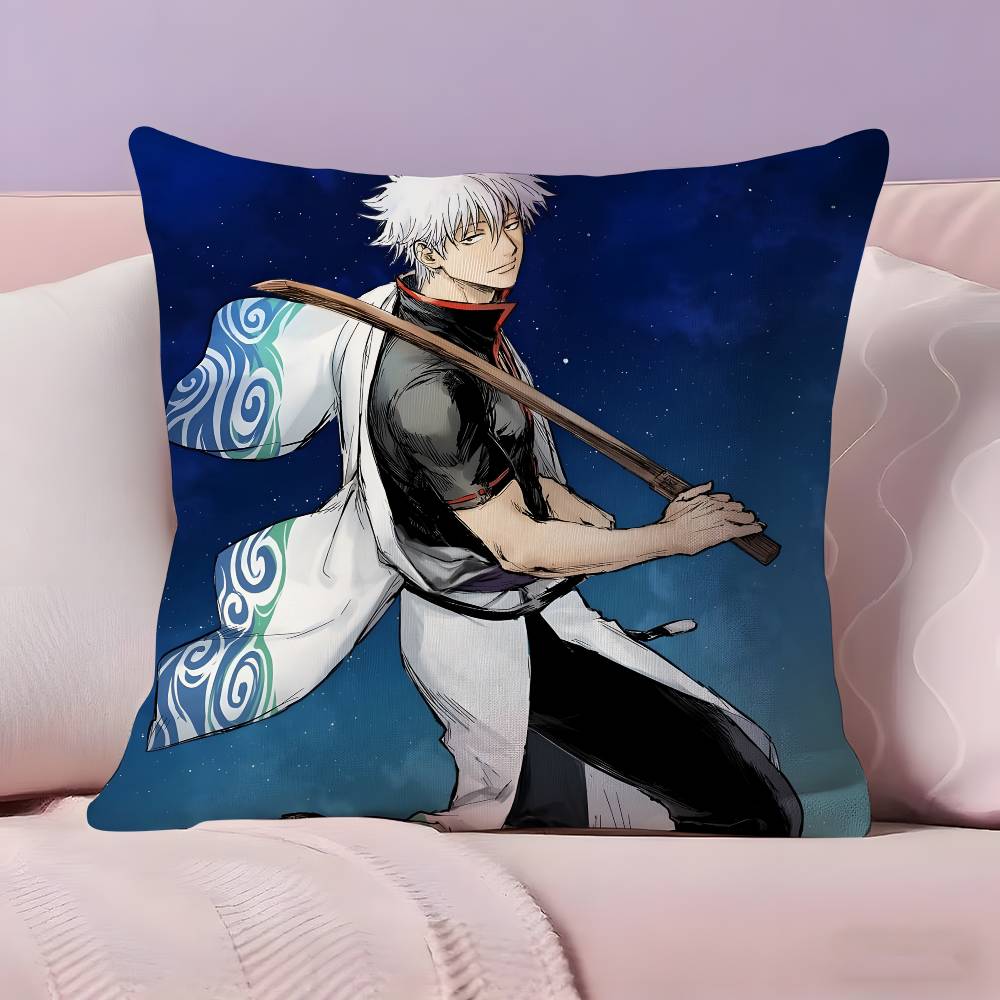 G-GINTAMA Anime Pillow Case  Ultra Soft Skin Friendly Fabric Cloud Like Comfort & Concealed Zipper