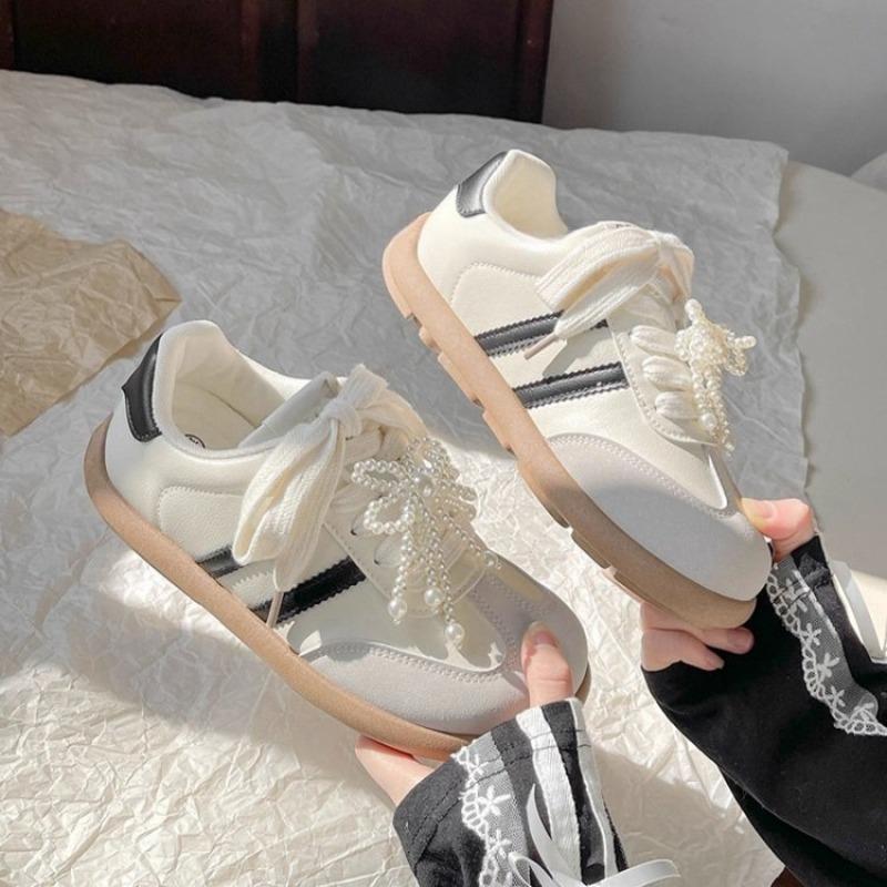 Thick baseplate shoes women's new autumn women's shoes versatile and lightweight retro little white shoes children's tide