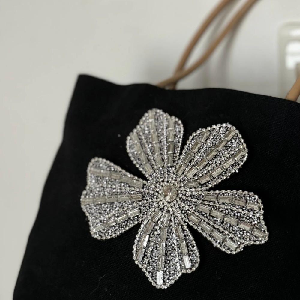 Rhinestone Flower Patches DIY Decorative Patches New Beaded Patches  Clothes Accessories