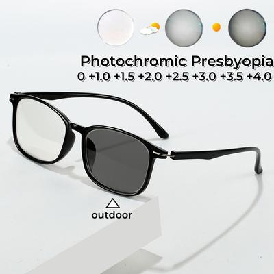 Business Ultraleichte photochrome Lesebrille für Männer High Definition Outdoor Presbyopie Brille Anti Blaulicht Brille