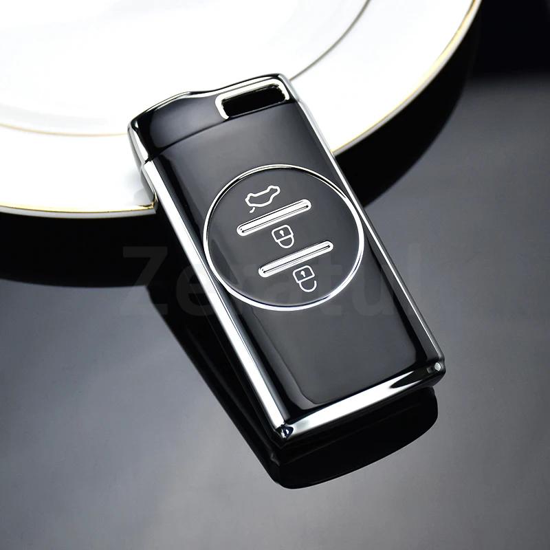 TPU Car Key Case Cover For Chery Tiggo 7 Pro 8 Pro Exeed Tiggo 2 3x Arrizo 5 Pro Gx 5x EQ7 Auto Shell Fob Holder Accessories