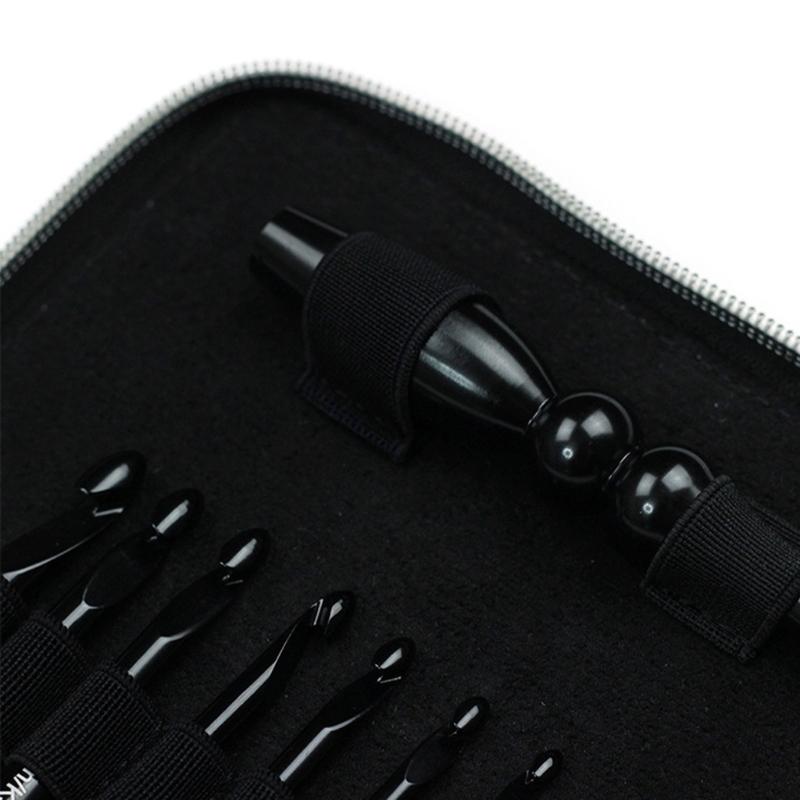 9 Size Removable Crochet Needle Featuring Lightweight Aluminum Construction And Travel