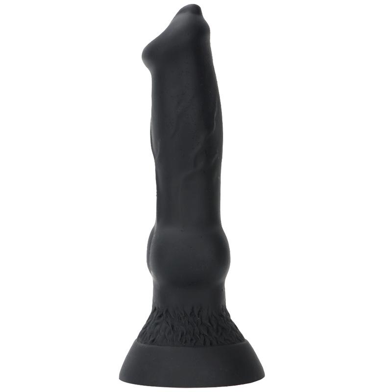 Dildo Pene di Cane Senza Uova Simulato Colore Misto per Donna Dispositivo di Masturbazione Corte Posteriore Grande Plug Anale Strumento di Espansione Anale