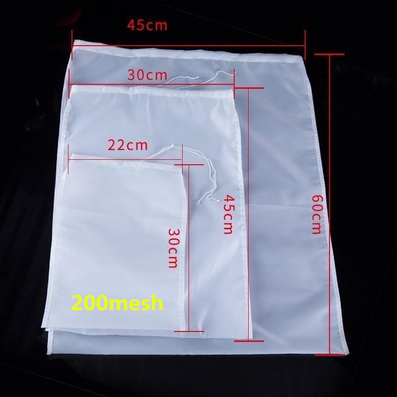 3 Bags Nut Milk Bag Commercial Reusable Almond Milk Bag Strainer Fine Mesh Nylon Cheesecloth Cold Brew Coffee Filter 300 Mesh
