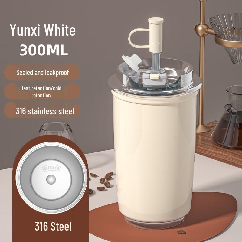 MRSIKEY Dual-Drink Stainless Steel Insulated Cup