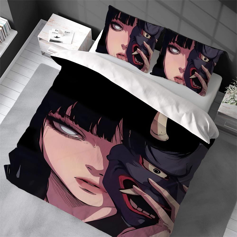 H-Hinata Hyuga Duvet Cover Set Home Style Bedding Soft Laundry Cotton Bed 3 Piece Set Student Dormitory Gift