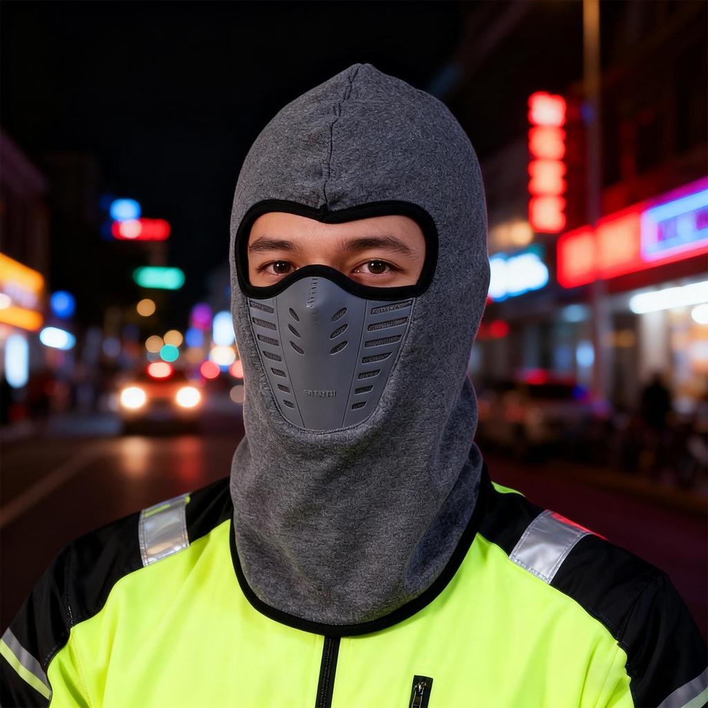 Face Cover For Motorcycle Riding Windproof Thick Warm Breathable Elastic Headwear Men Women Winter Face Warmer For Fishing