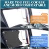 1Pc/2Pcs Mesh Window Shade Side Window Sun Shade Semi Truck Accessory Driver Window Covers with Interior Protect