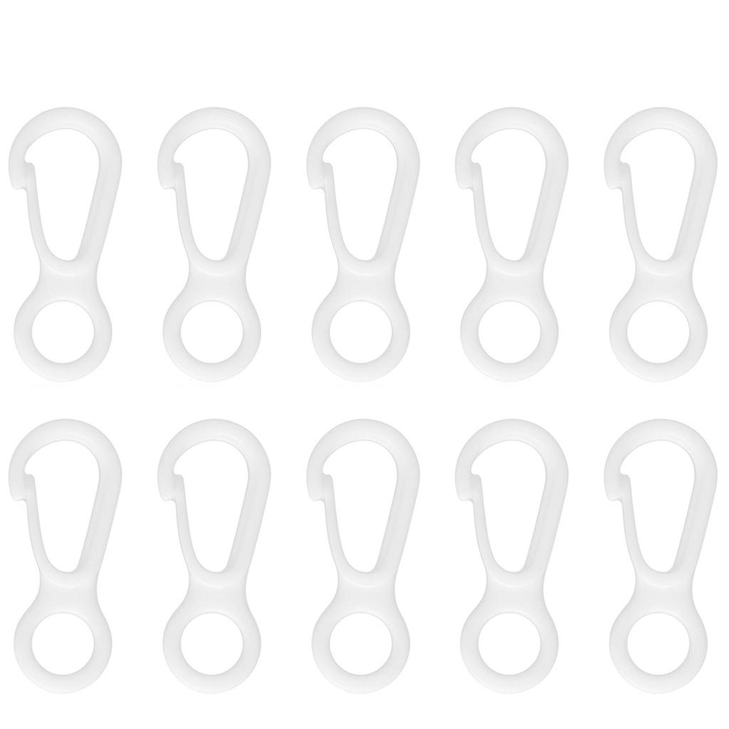 10/50/100PCS Nylonová plastová tyč s malou vlajkou, zaklapávací háčky Upevnění Odolné přezky Háčky na batoh