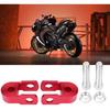 Rear Shock Extender, Aramox 2PCS Absorber Riser Universal Motorcycle High Damping Device Thicken Pad Chassis Extender Taper Riser With Screws Red