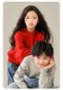 Unisex Wool Cable Knit Sweater - Autumn/Winter Pullover for Kids