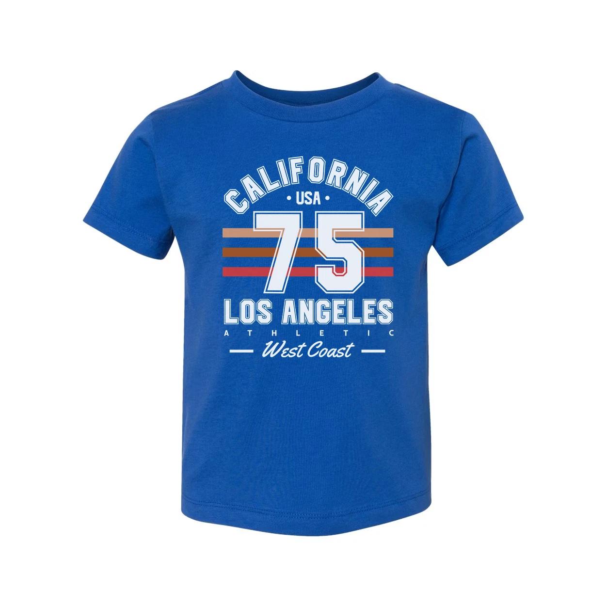 California 75 Los Angeles West Coast Athletic T Shirt Unisex Graphic Short Sleev S