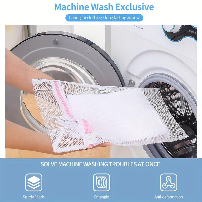 Laundry Bag Set, Thick Mesh Storage Bag, Protective Washing Bag, Polyester Mesh Zipper Bag, Suitable for Various Clothing