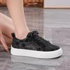 2026 Summer Women's Lace Mesh Canvas Shoes: Breathable, Versatile Style with Thick Sole