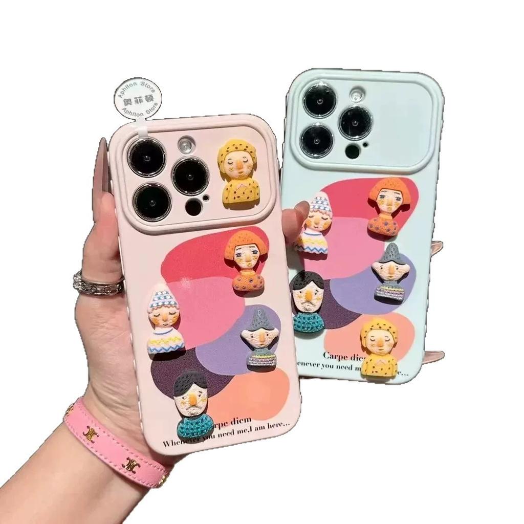The new love frame doll is suitable for anti-drop iPhone16/15Pro mobile phone case 17promax protective case.