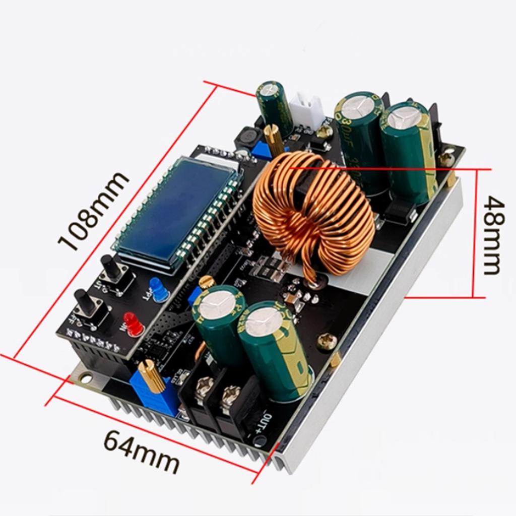 300W Automatisches Buck-Boost-Modul, MPPT Solar CC-CV Lade-LT8705 Hoher Strom 20A Synchroner Gleichrichterwandler