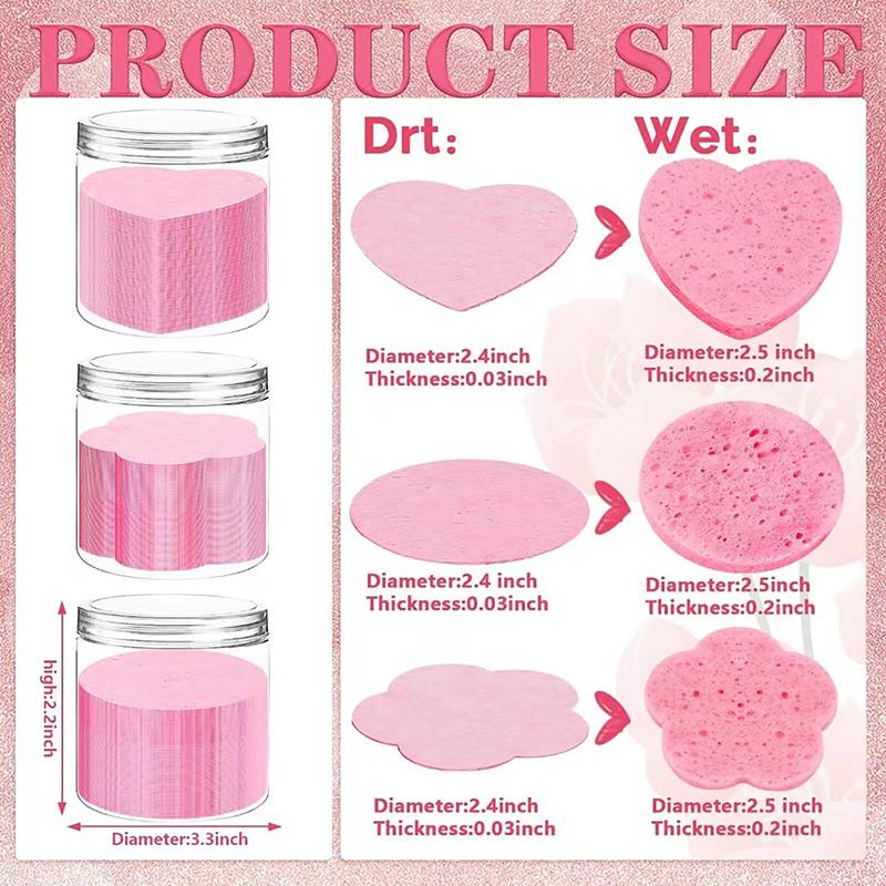 20Pcs/Box Compressed Facial Sponges Cosmetic Hydrotherapy Sponge Spa Face Pads For Daily Cleansing Makeup Removal Exfoliation