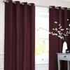 Burgundy Red Polycotton Curtain 140x250