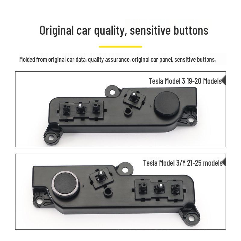 Tesla Model 3 & Y Seat Adjuster Buttons: Electric Backrest Switch for Driver & Passenger