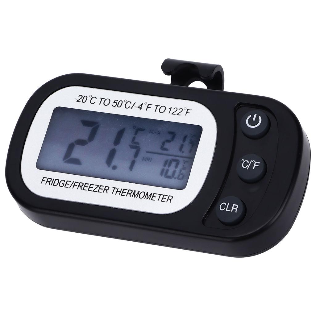 Freezer Thermometer Minus20 To 50 Celsius Large LCD Display Refrigerator Thermometer IPX3 Waterproof