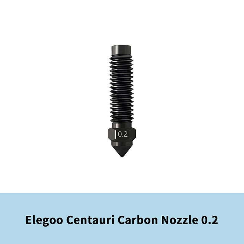 Sada tvrzených ocelových trysek pro hotend pro Elegoo Centauri Carbon 0,2/0,4/0,6/0,8 mm Hot End Ocelová mosazná tryska Díly 3D tiskárny