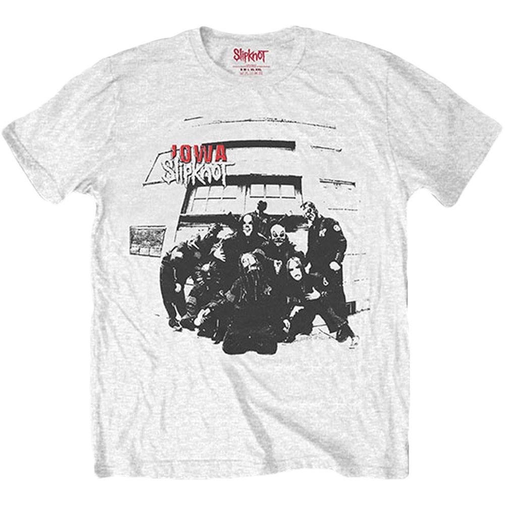 Men s Slipknot Iowa Track List T-shirt Large White S