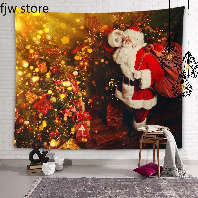Santa Claus Tapestry Christmas New Year Wall Art Decor  Dorm Room  Bedroom Living  Home    Gift